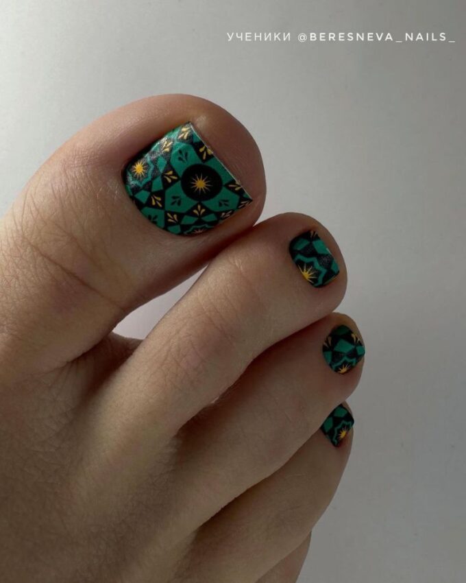 Nail art pour les orteils