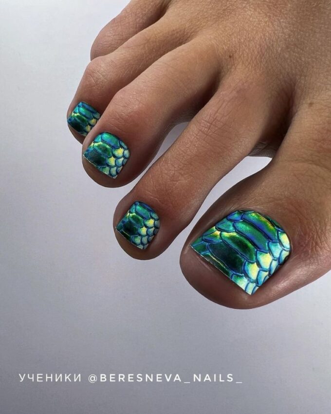 Nail art pour les orteils