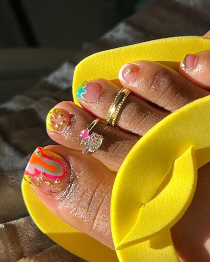 Art d'ongles de pieds